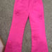 Neon Hot Pink 3D Flower Applique Bootcut Dress Pants