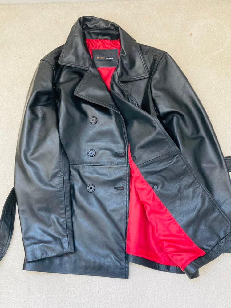 Carissa Black Comfy Women's Leather Coat