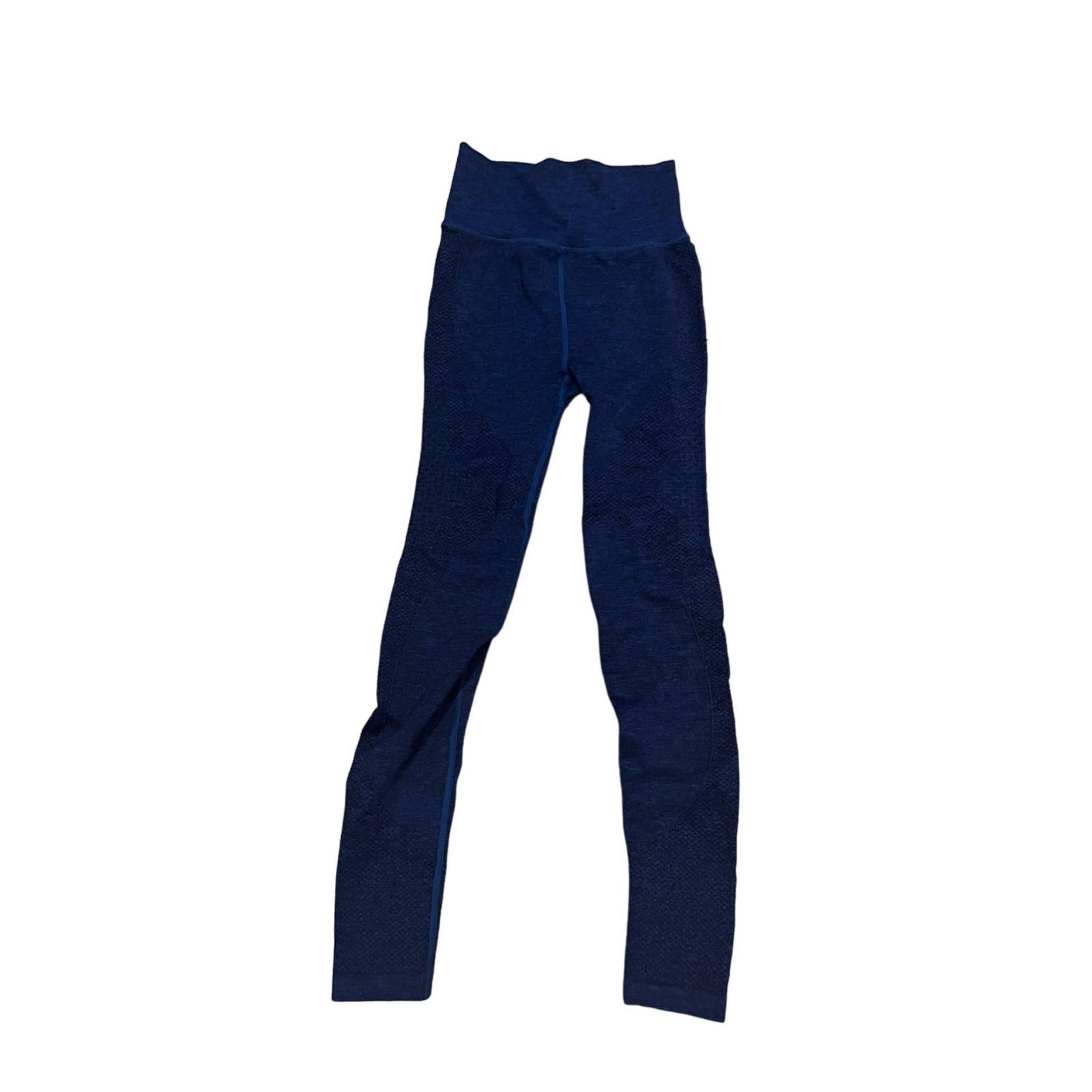 New iBody Cotton On Blue Marled Capri Yoga Pants Size XS