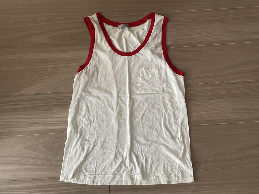 Dior white tank top.