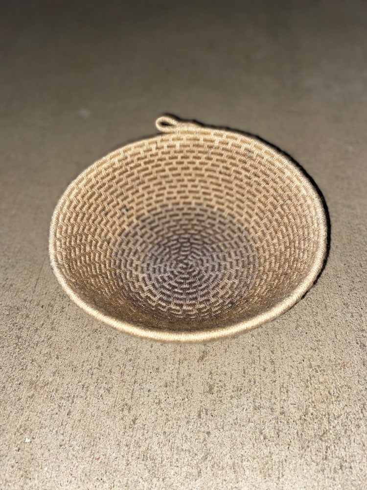 Cafe Latte Handmade Coil Basket