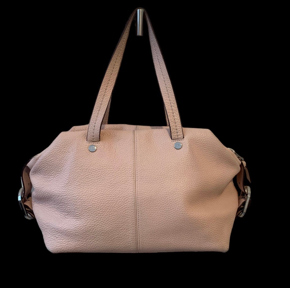 J. Crew Women's Bristol Convertible Satchel in Pebbled Leather Pale Pink