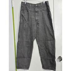 Marithe Francois Girbaud Jeans Mens 36x29 Gray Baggy Wide Leg Loose Denim Pants