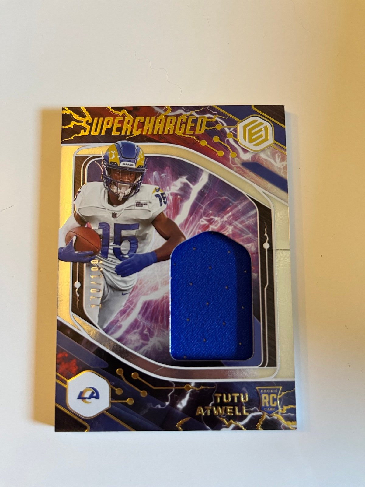 2021 Elements Supercharged Tutu Atwell RC Rookie PATCH /199 #SCH-TAT