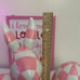 Easter Pink Bunny Checkered Bunny and Pink Chequered Egg. New.