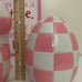 Easter Pink Bunny Checkered Bunny and Pink Chequered Egg. New.