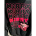 Nintendo Kirby Hoodie Adult Size Medium Black Pink Gaming Gamer