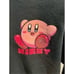 Nintendo Kirby Hoodie Adult Size Medium Black Pink Gaming Gamer