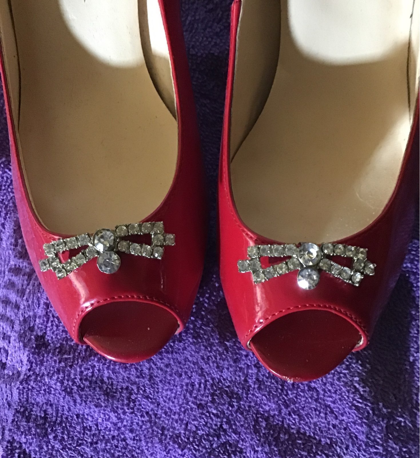 Vintage Rhinestone Bow Shoe Clips set. Great for Brides Shoes on Wedding day