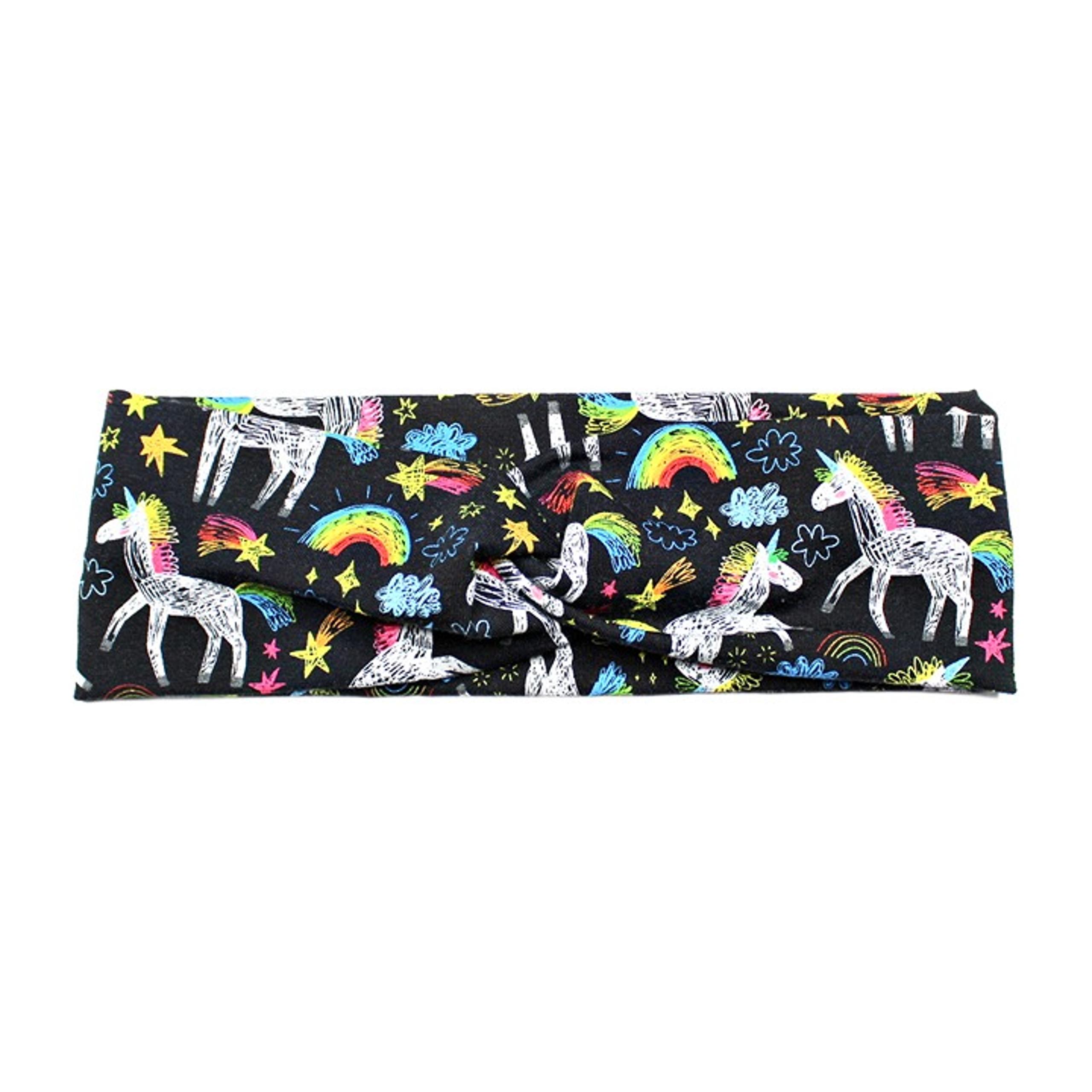Black Unicorn Headband for Women
