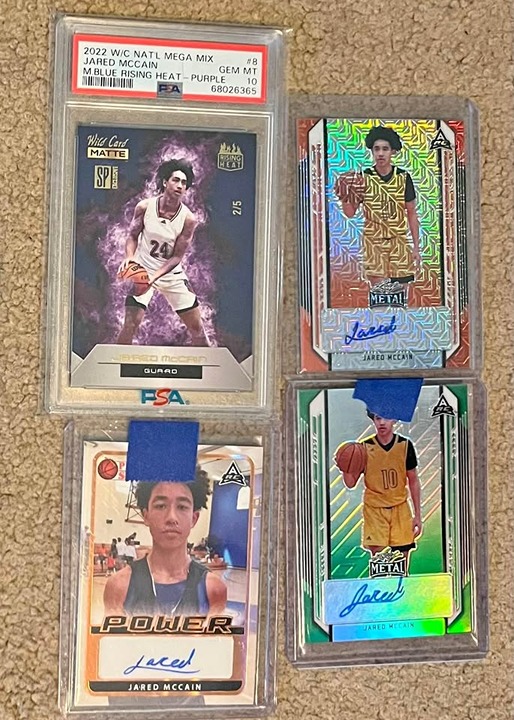 Jared McCain, sports card lot, rare cards, message me if interested