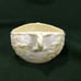 Belleek Ivy Yellow Luster Creamer & Open Sugar Bowl 3rd Black Mark 1926-46 FLAW