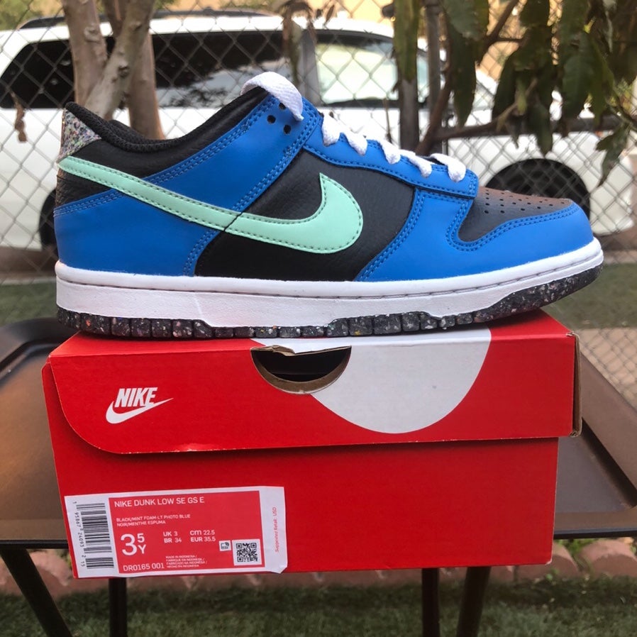 Nike Dunk Low “Crater Blue Black” Size 3.5Y / 5 Women’s