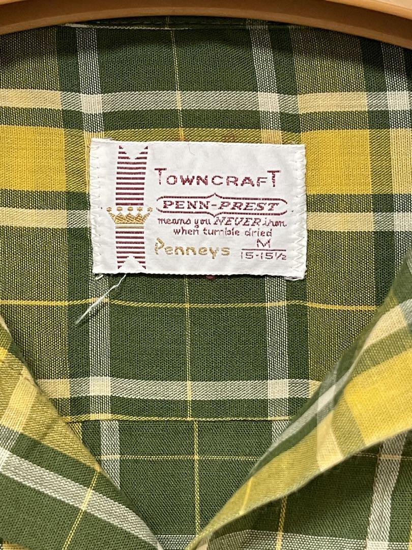 60s 70s VINTAGE Towncraft Check Shirt Size M Other