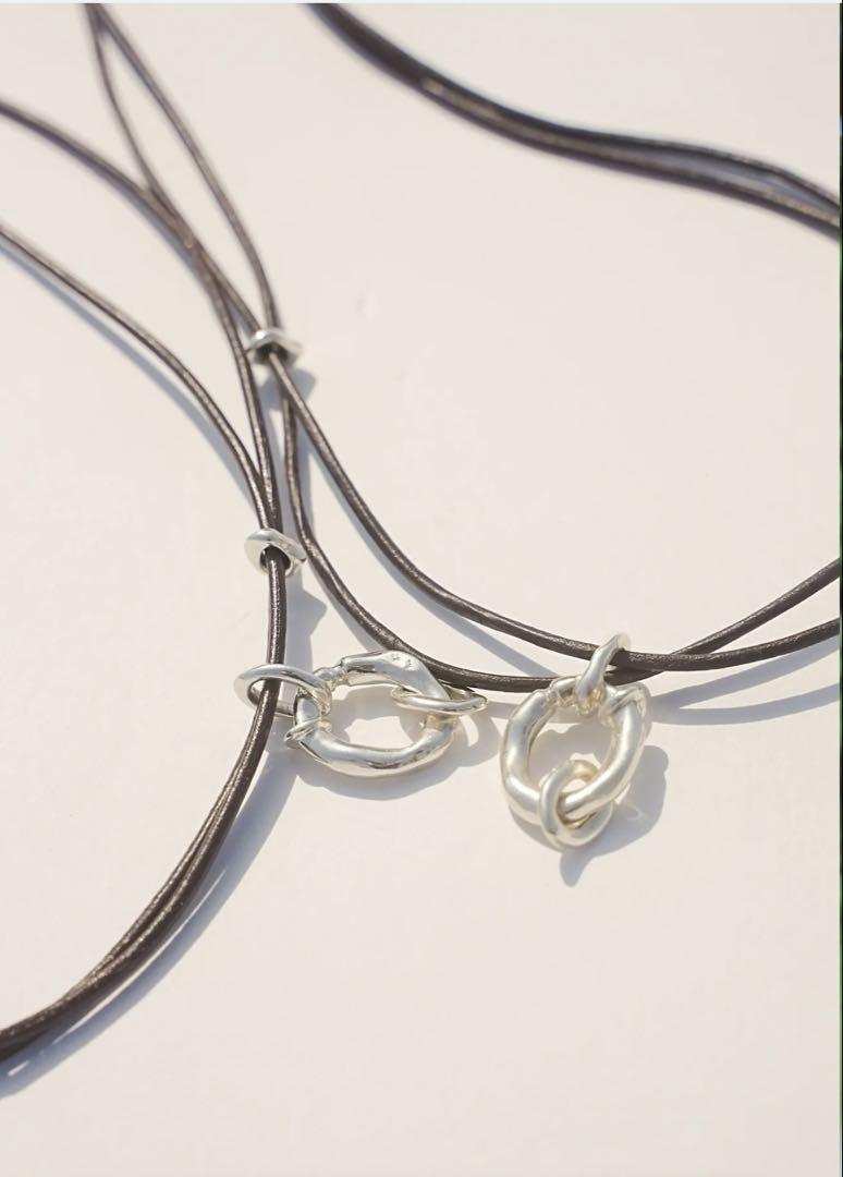 VOID LEATHER NECKLACE GOLD – STRONG