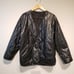 Miss Love quilted liner blanket jacket L Snap Front academia grunge goth fall