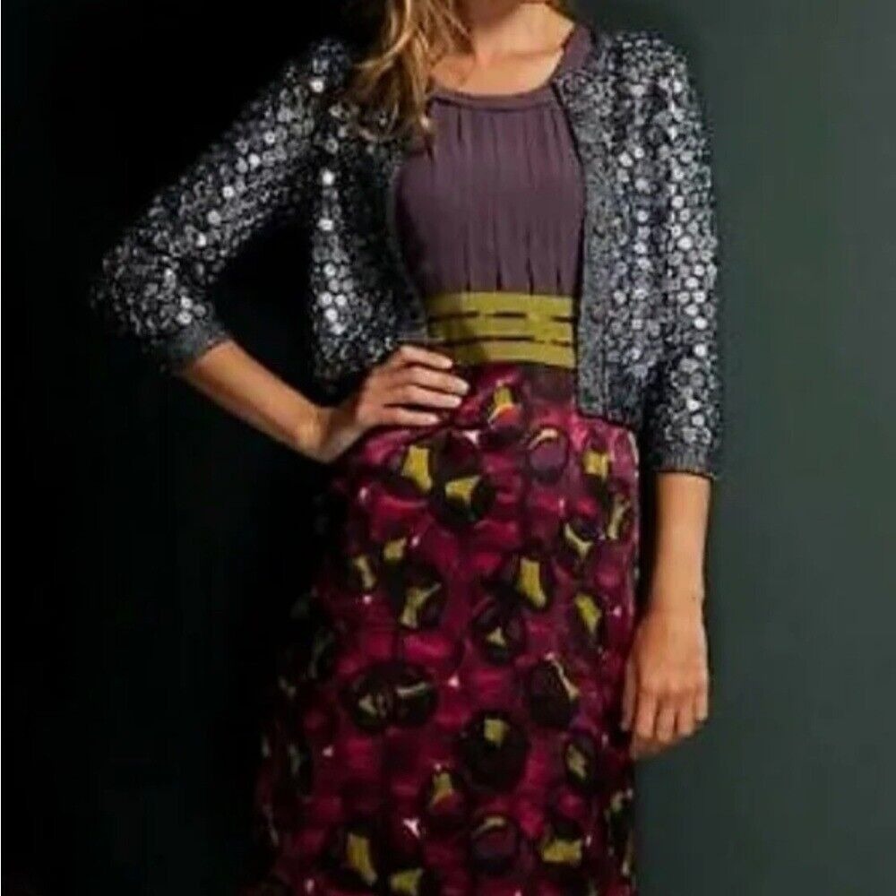 Boden Limited Edition 100% Silk Evening Cocktail Dress Size 6