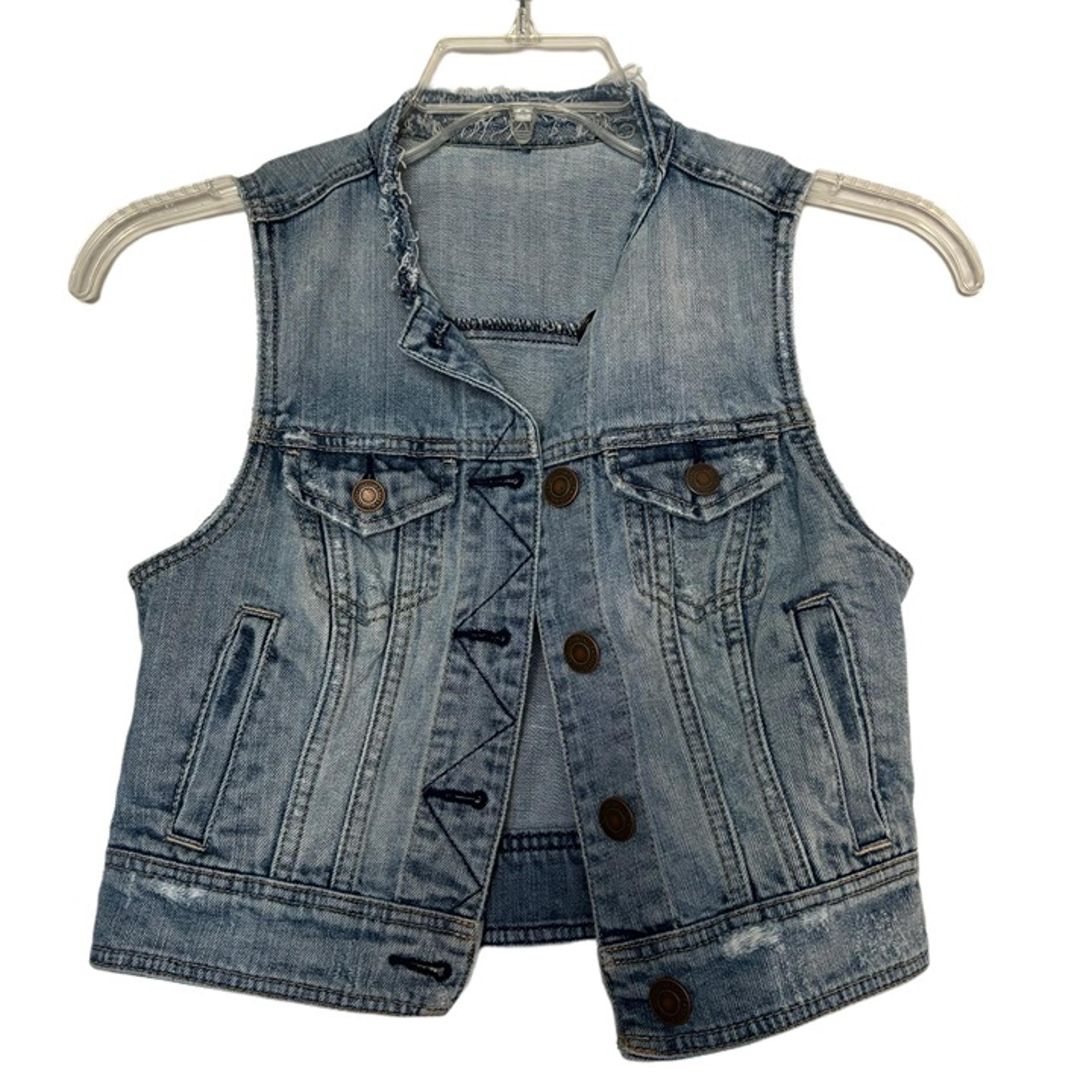 Women’s American Eagle Outfitters Denim Cropped Vest Sz XS