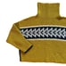 Free People Chunky Sweater Size Small Arrow Turtleneck Mustard/Olivia