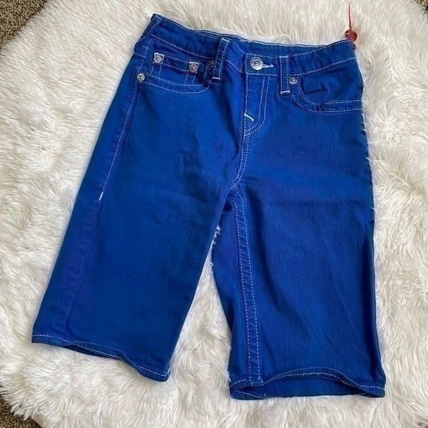 True Religion Twill Shorts Royal Blue Boys Size 12