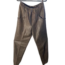 Vintage Genuine Leather Chocolate Brown Pants