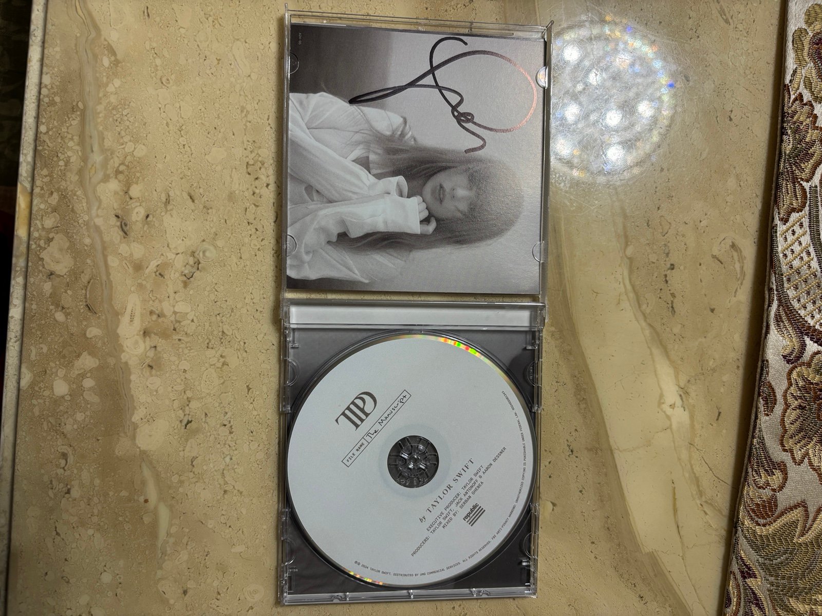 tortured poets department signed cd