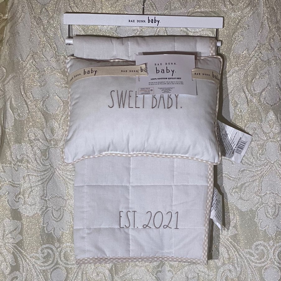 Rae Dunn SWEET BABY-EST 2021 Quilt Set