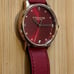 Coach Grand Watch With 36mm Burgundy Red Face