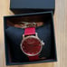 Coach Grand Watch With 36mm Burgundy Red Face
