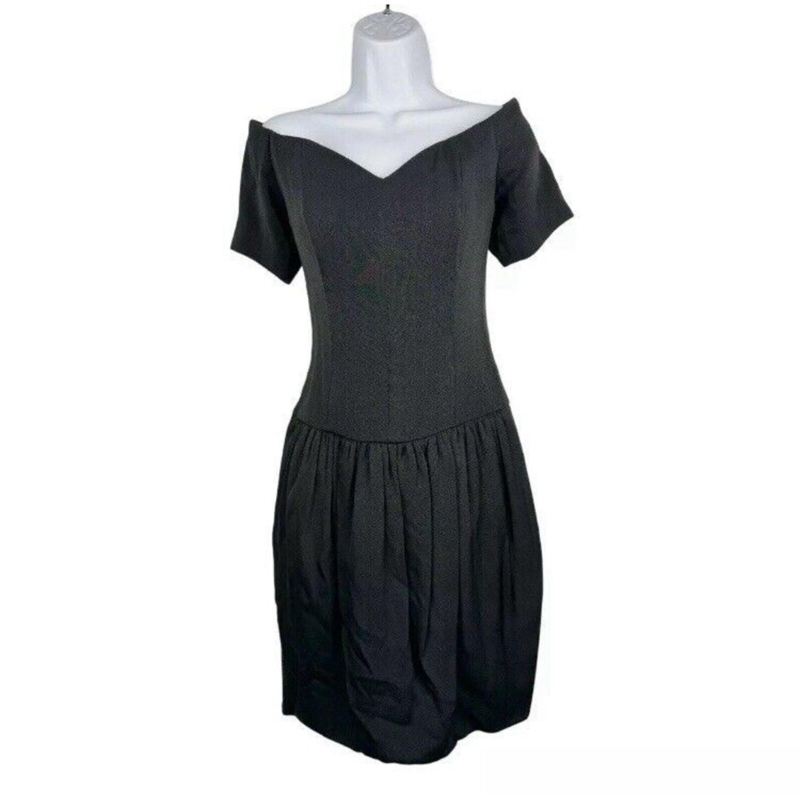 Nicole Miller Drop Waist Dress Women 8 Strapless Cocktail Date Night Classy Midi