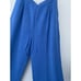 Vintage St. John Collection by Marie Gray Sky Blue Knit Wide Leg Pants Sz 16