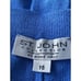 Vintage St. John Collection by Marie Gray Sky Blue Knit Wide Leg Pants Sz 16