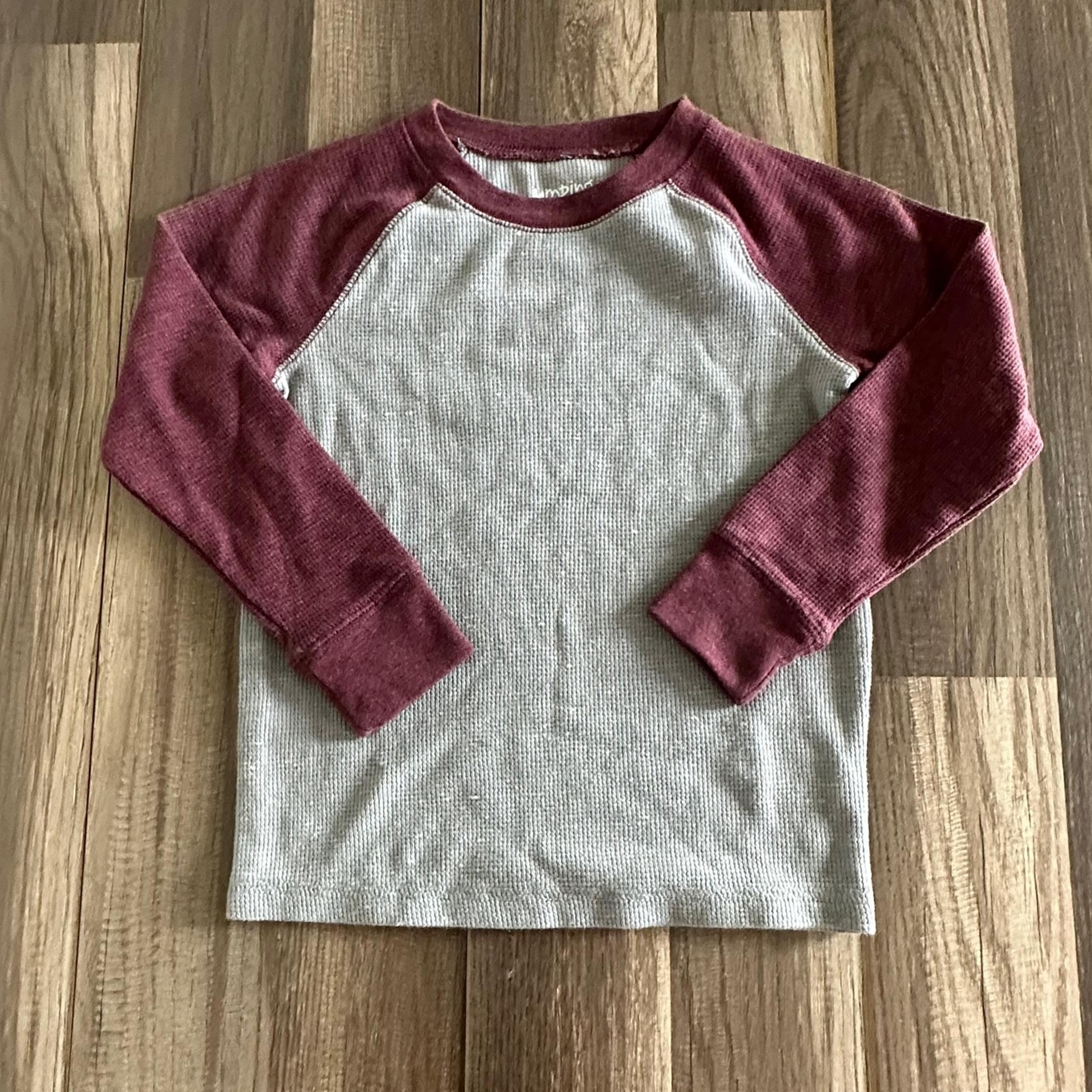 Jumping Beans Long Sleeve Waffle Baseball Tee