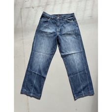 Sean John Premium Denim Jeans, Embroidered Back Pocket Lion Baggy Y2K Size 34