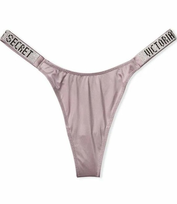 Victoria's Secret VERY SEXY Rhinestone bling shine Strappy Mauvelous thong-XL