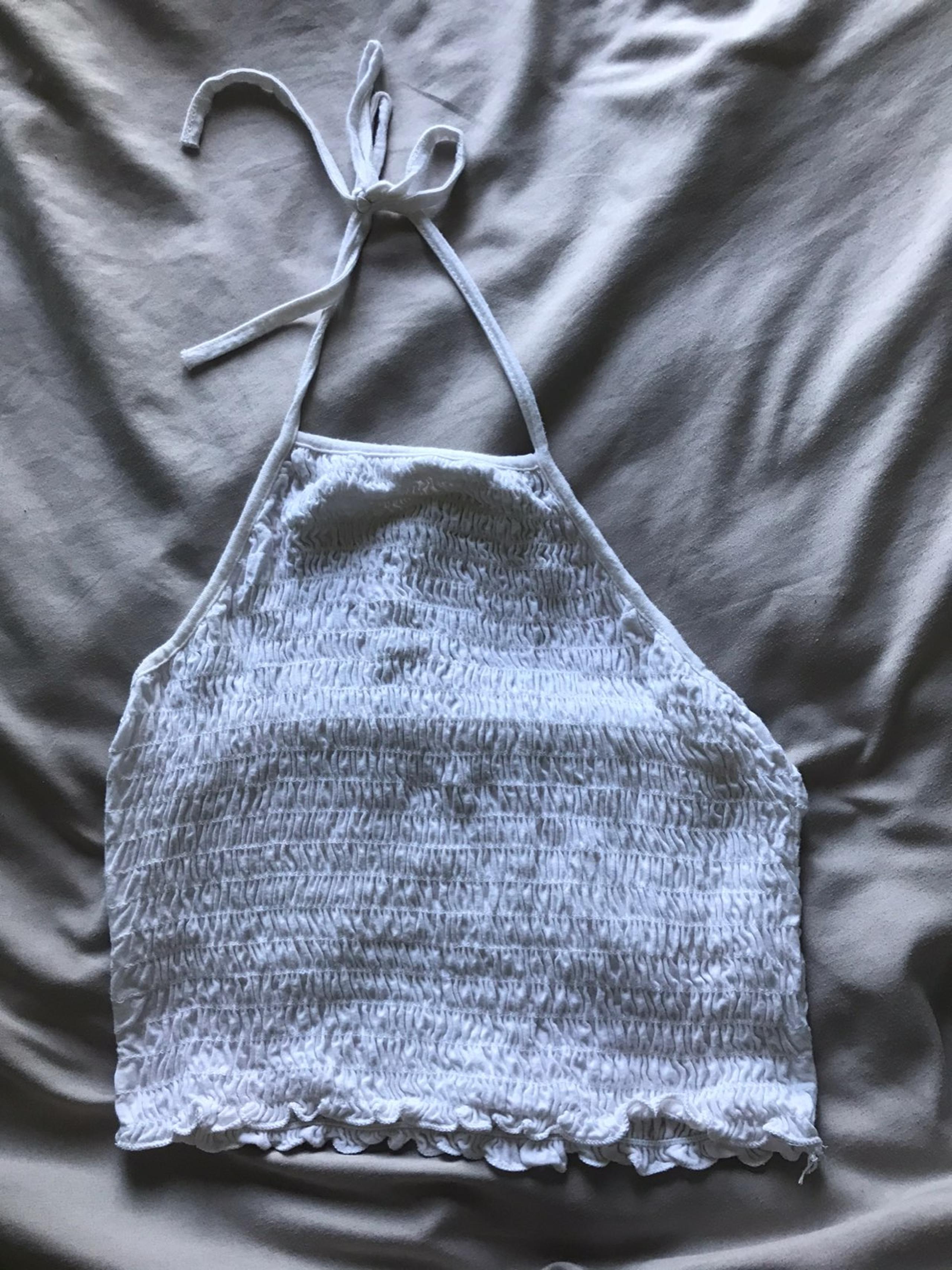 White Halter Top