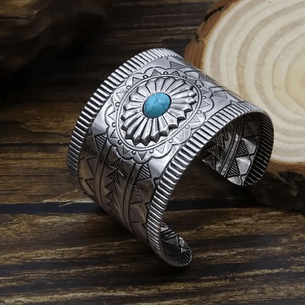 Western Boho Turquoise Cuff Barcelet
