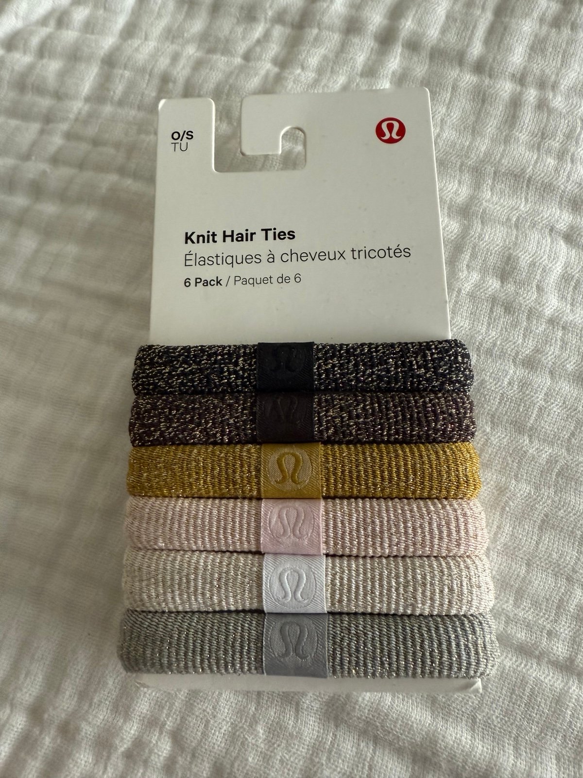 NWT Lululemon Knit Hair Ties *6 Pack