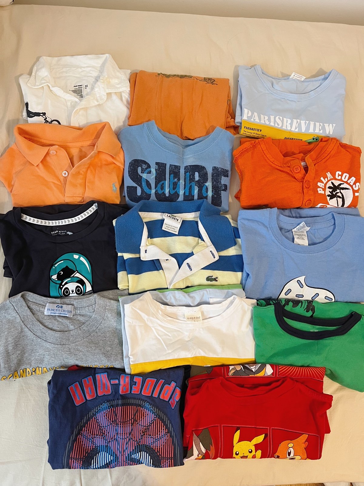 Kids Boys clothes summer short sleeve shirts 4y-8y