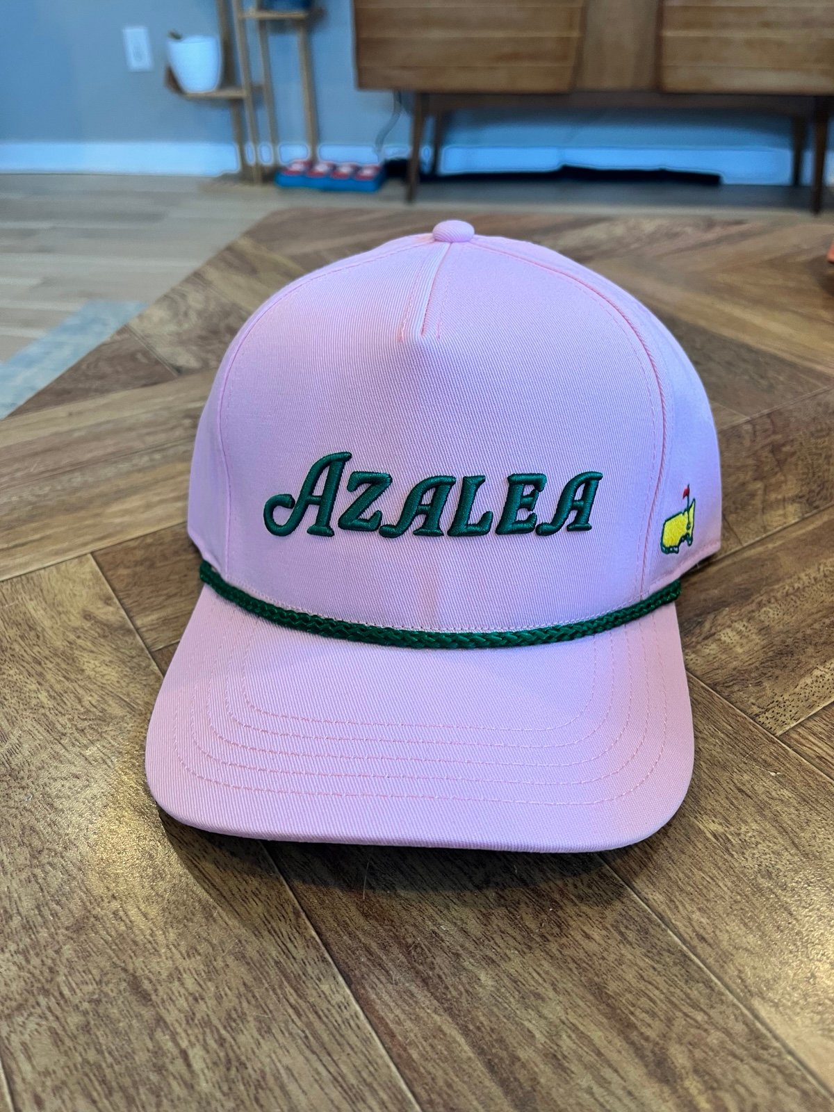 2025 Masters Azalea Hat Pink Green Rope Golf Augusta National NWT
