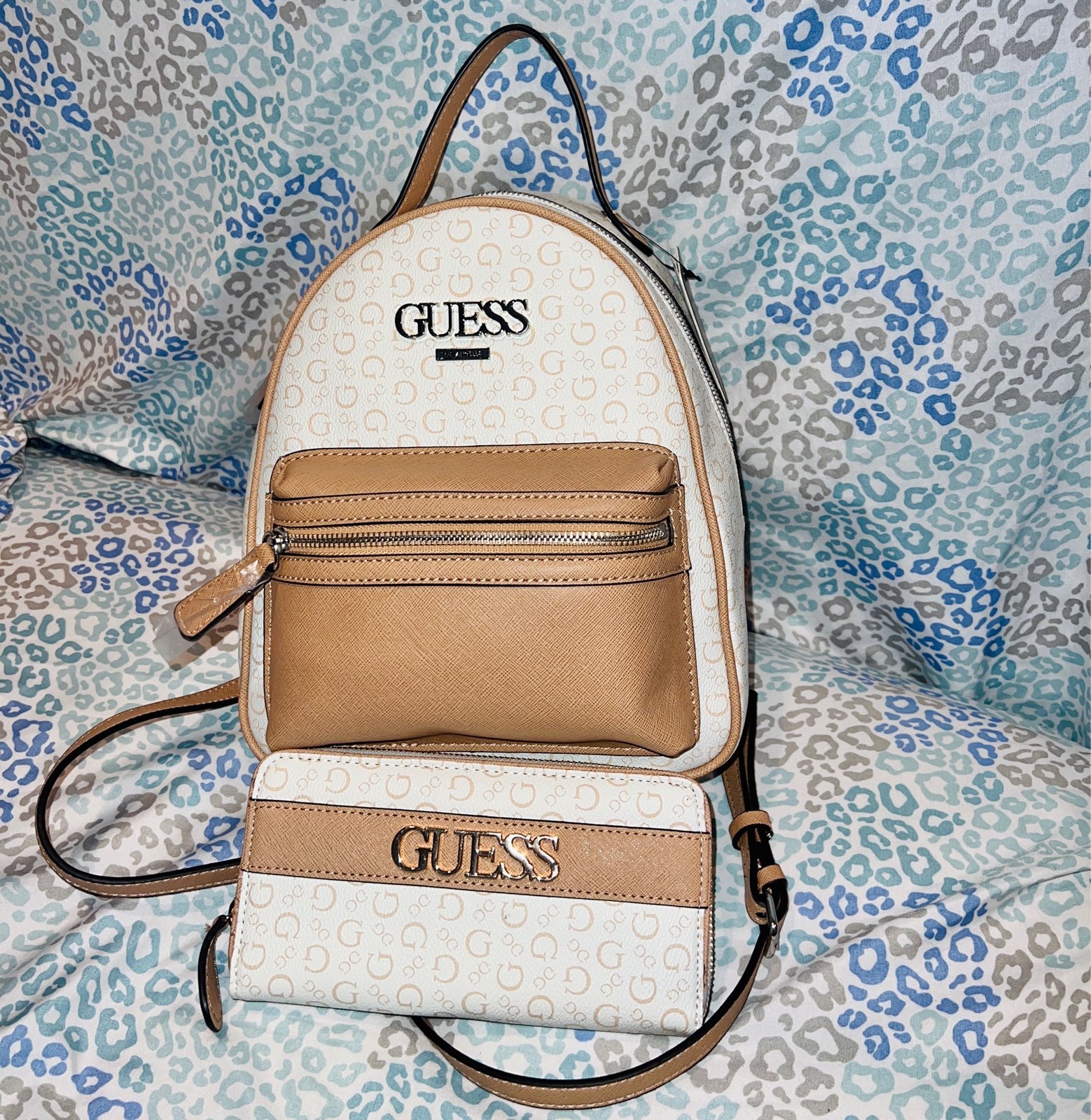 GUESS Brown Backpacks | Mercari