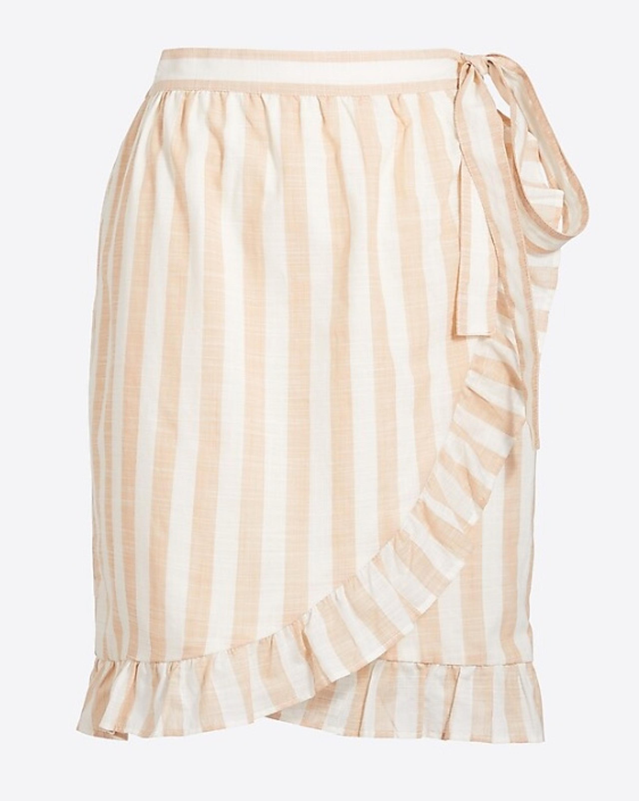 J.Crew Stripped Wrap Skirt