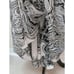 WHITE HOUSE BLACK MARKET Paisley Black White Pleated Maxi Skirt SIZE S