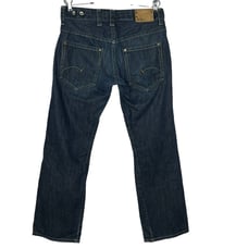 G Star Raw Jeans Mens W33 L32 Blue Denim Radar Straight Button Fly