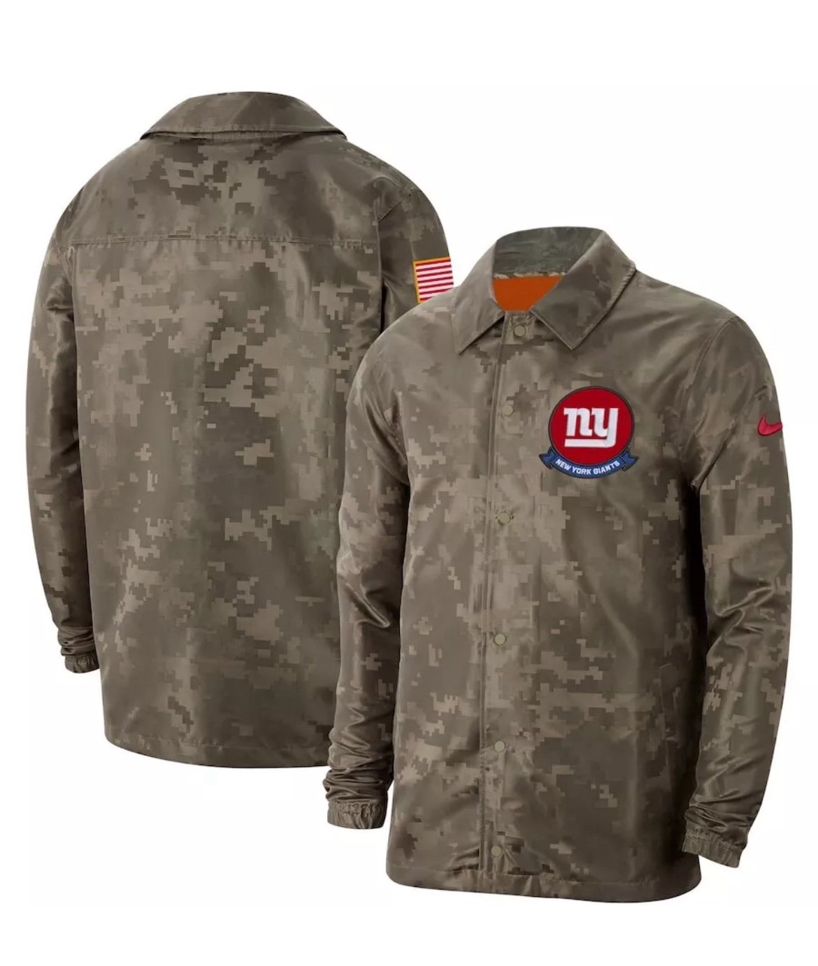 Nike New York Giants NFL Salute To Service Repel Camo Jacket Mens Size Large