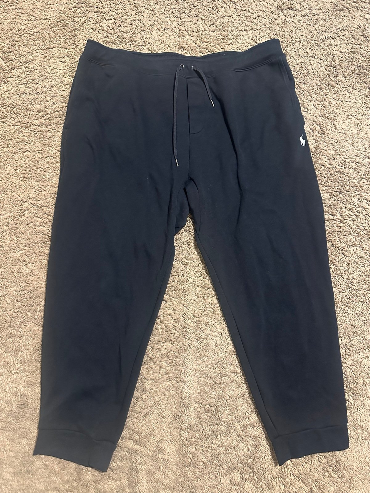 Vintage Polo Ralph Lauren “triple black” sweatpants 00s size 2XL