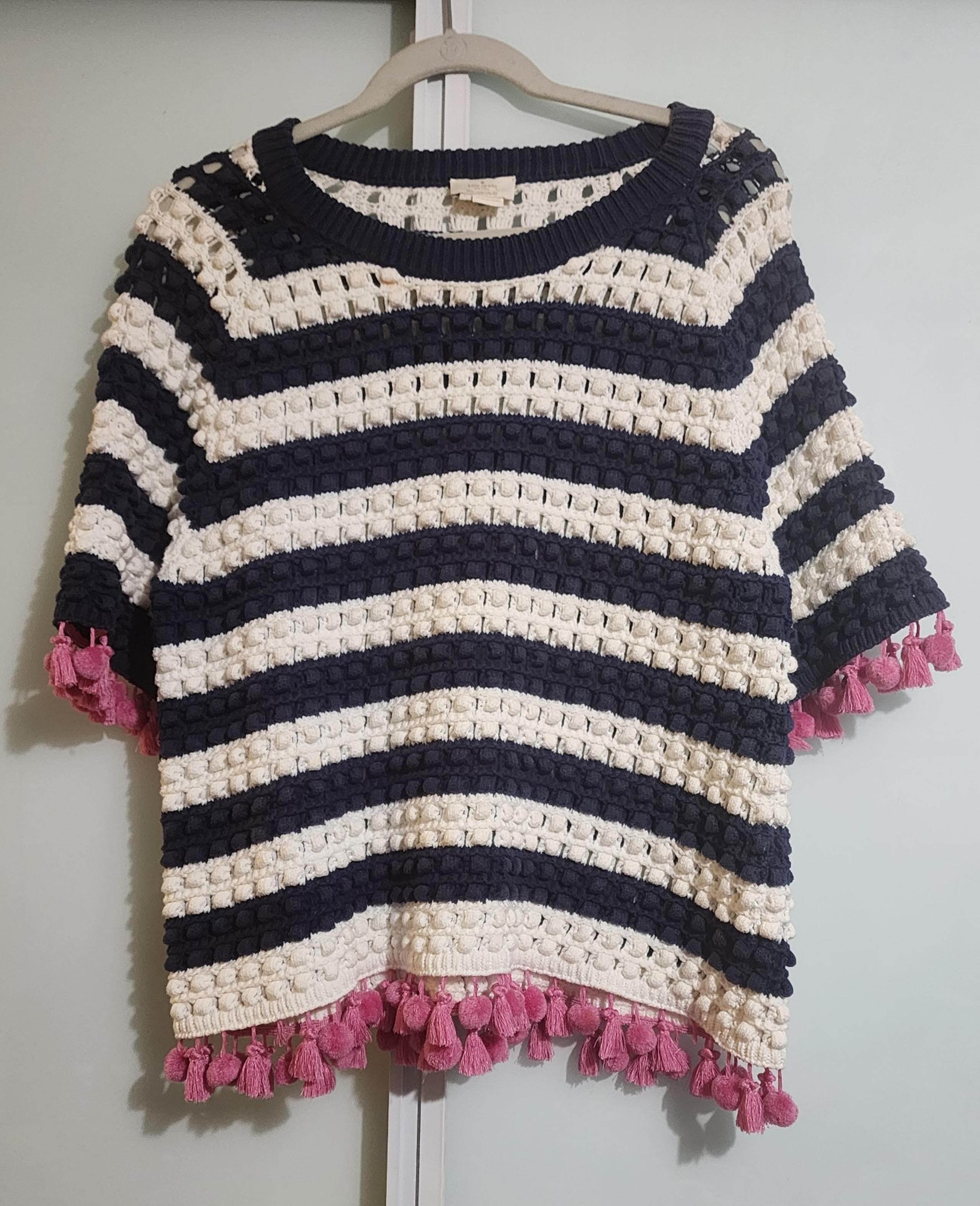 Kate Spade Sz L Knitted Blouse EUC