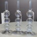 Cupcakes and Cashmere Valentines Glass Bubble Candle Holders Set of 3