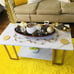 NEW Set of 3 Modern Tables Set Faux Marble Coffee Table & 2 End Tables