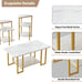 NEW Set of 3 Modern Tables Set Faux Marble Coffee Table & 2 End Tables